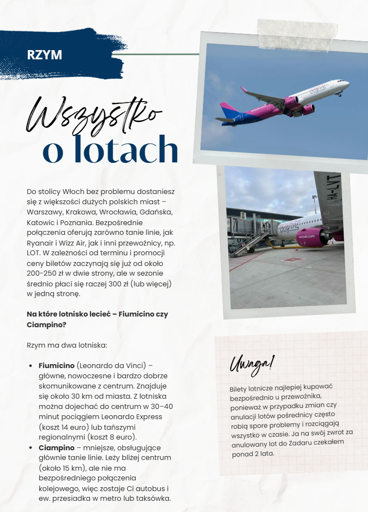 Rzym przewodnik Wte i Wewte Wszystko o lotach do Rzymu od Podróże Wte i Wewte